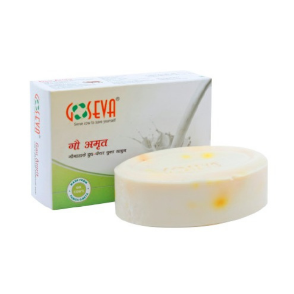 Gau Amrit Milk Kesar Bath Soap, 75gm