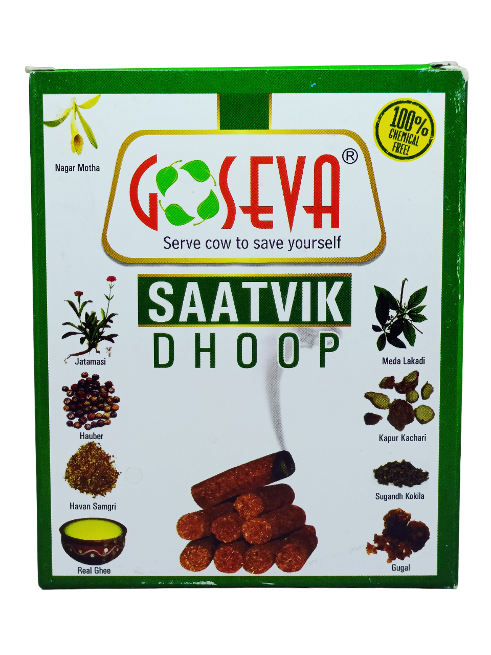 Goseva Satvik Dhoop, 12 Sticks