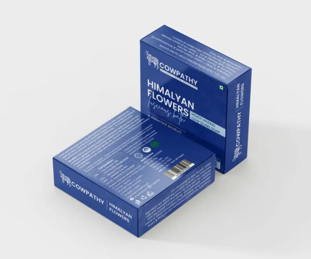 Cowpathy Cow Dung Himalayan Flowers Moisturizing Bath Soap, 75gm