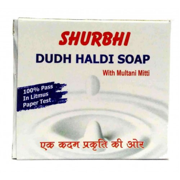 Surbhi Multani Mitti Milk Turmeric Soap, 80gm