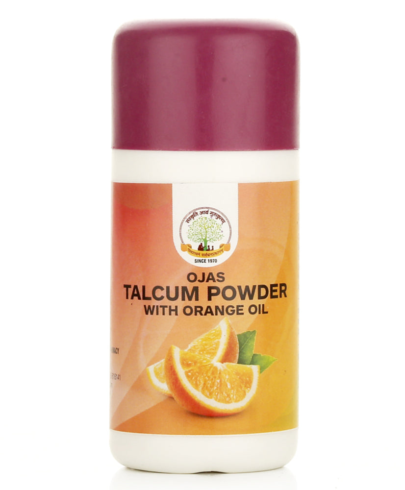 Ojas Talcum Powder with Orange Peel, 50gm