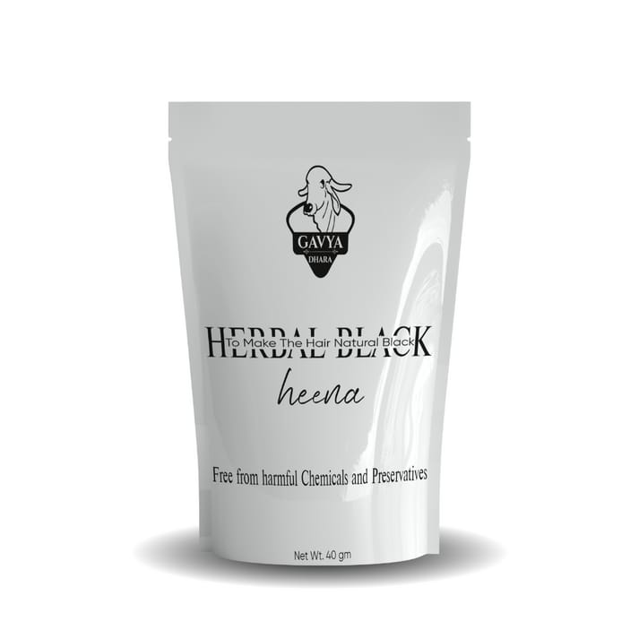 Gavyadhara Herbal Black Hair Color - Henna (40gm Pack)